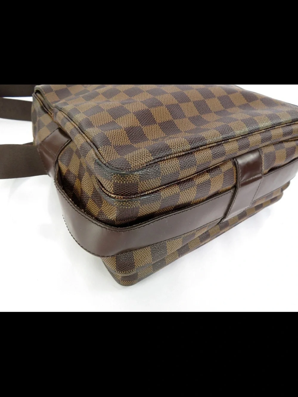 Louis Vuitton Brown Checkered Messenger Bag